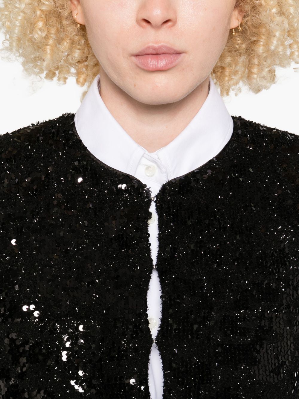 Iro V-neck Sequined jacket