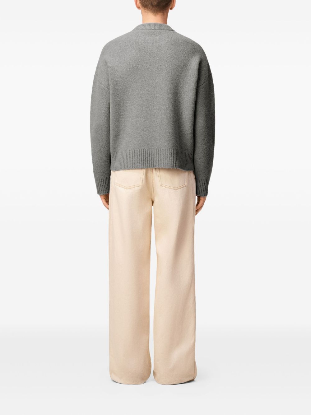 Ami Paris Sweaters Grey