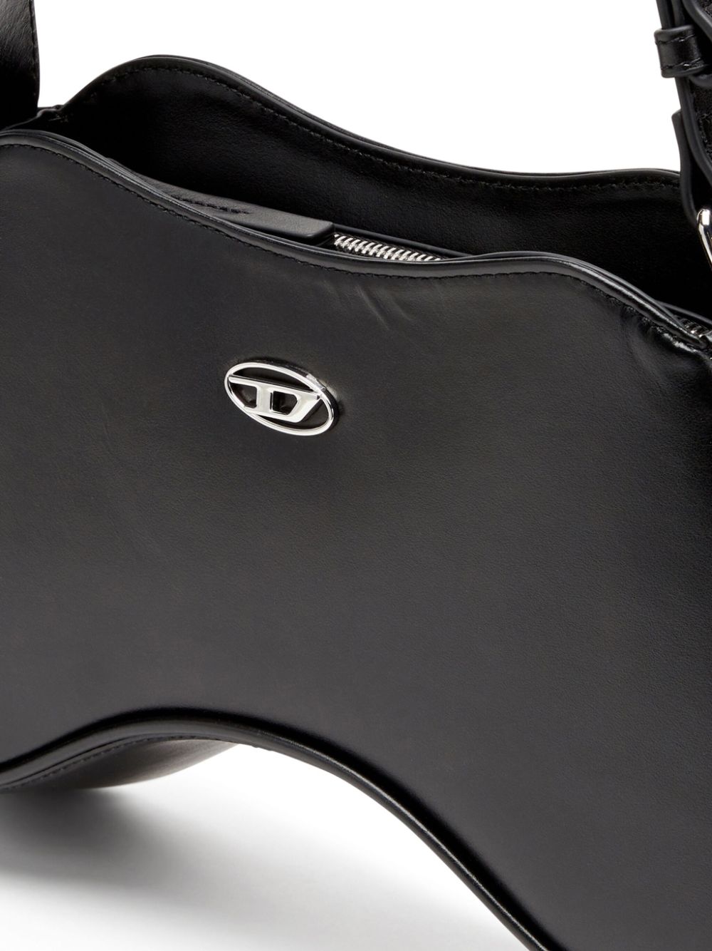 Diesel Play-Semi gloss leather shoulder bag