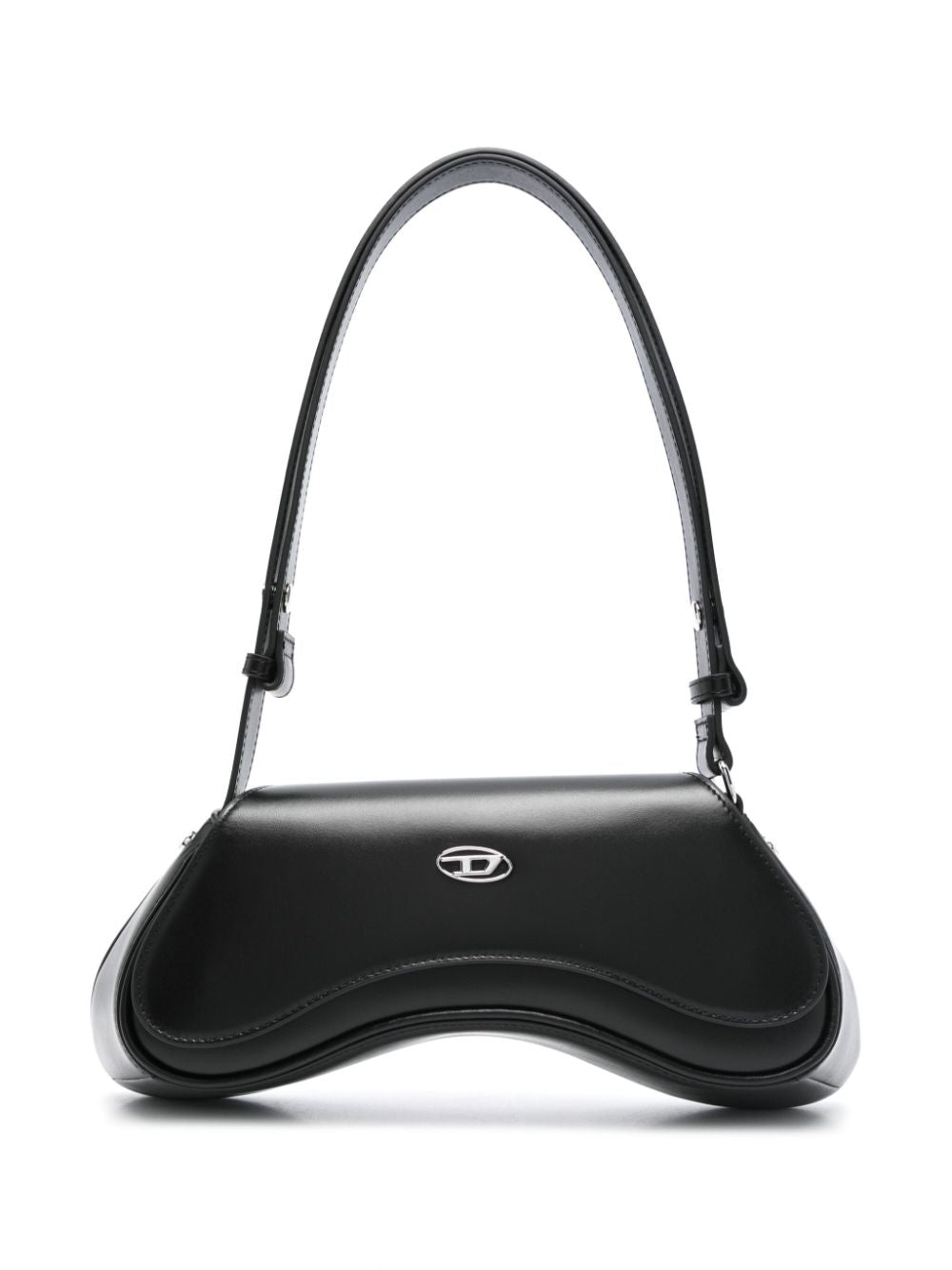Diesel Play-Semi gloss leather clutch