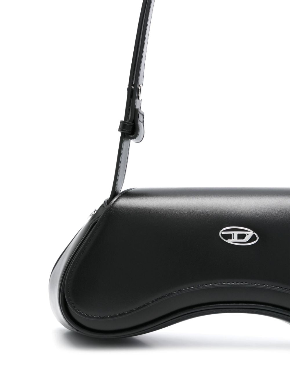 Diesel Play-Semi gloss leather clutch