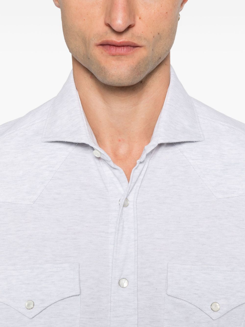Brunello Cucinelli Double-pocket cotton shirt