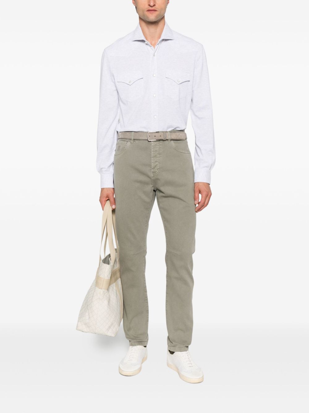 Brunello Cucinelli Double-pocket cotton shirt
