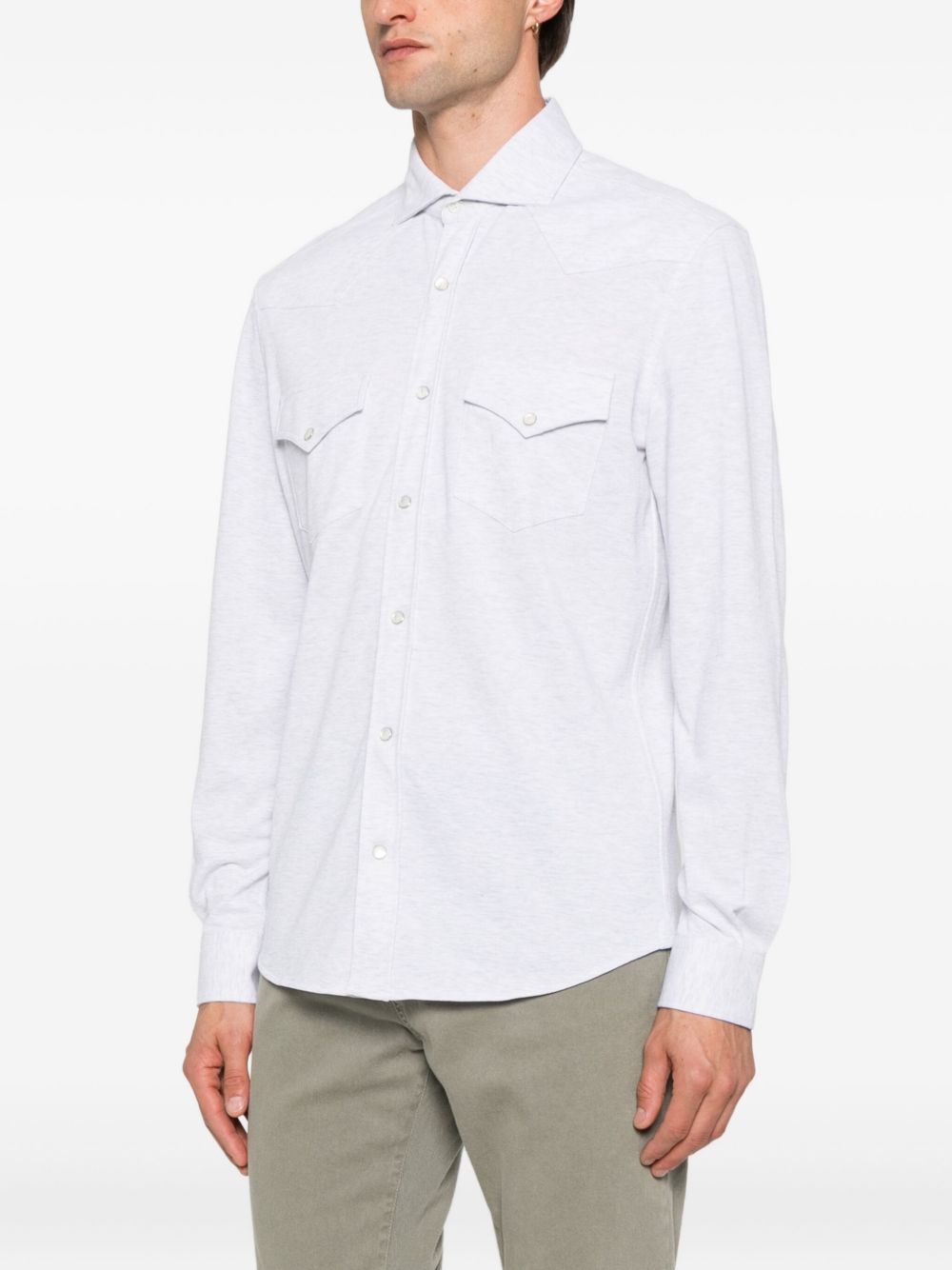 Brunello Cucinelli Double-pocket cotton shirt