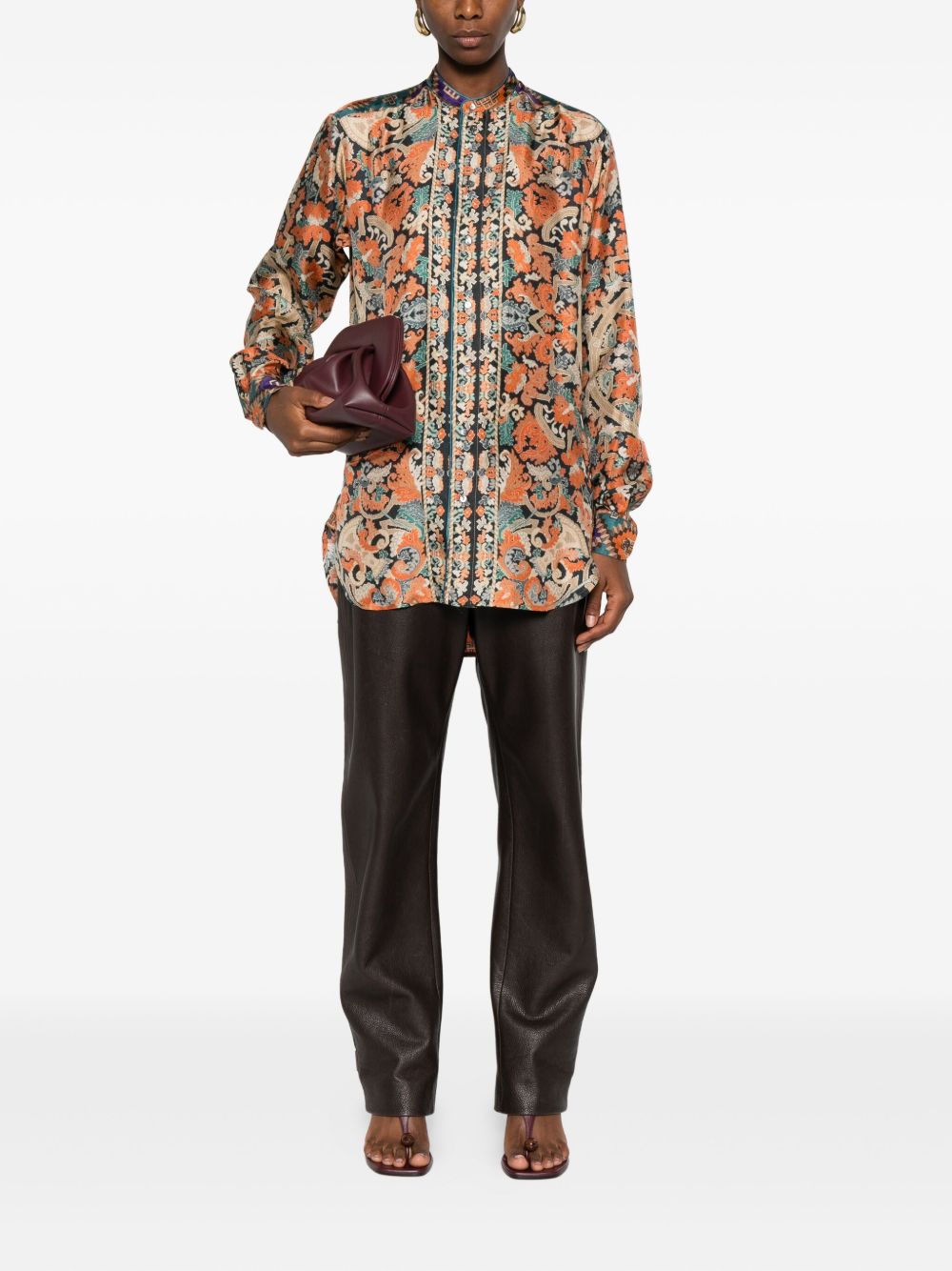 Pierre Louis Mascia Printed silk shirt