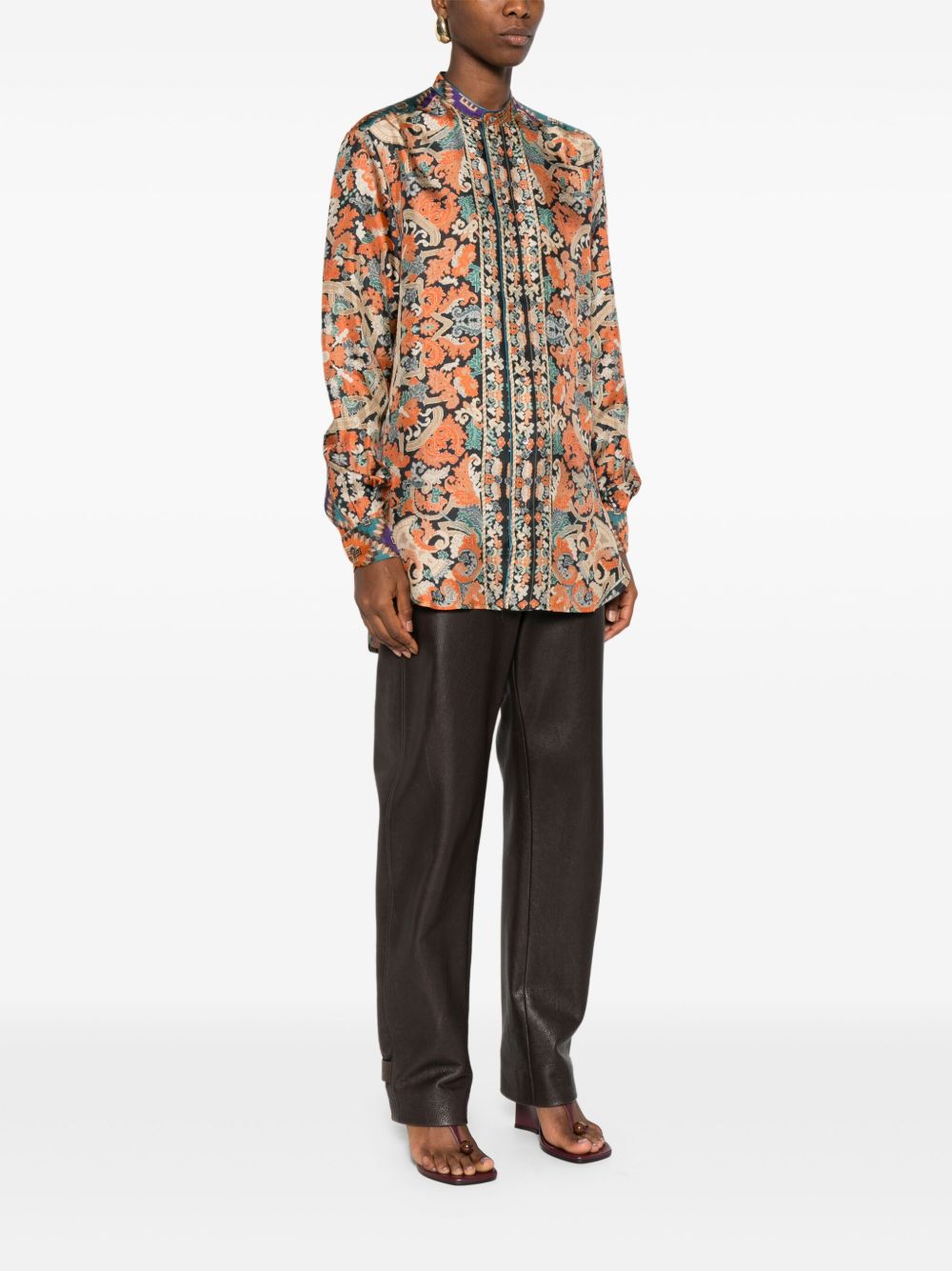 Pierre Louis Mascia Printed silk shirt