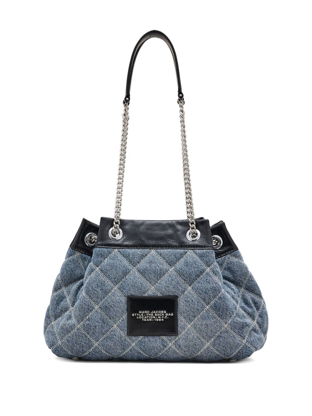 Marc Jacobs The Quilted Denim Chain Sack Bag