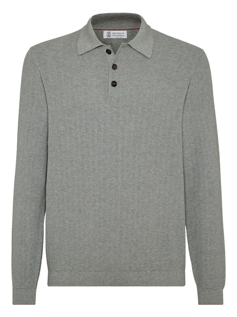 Brunello Cucinelli Rib-knit polo sweater