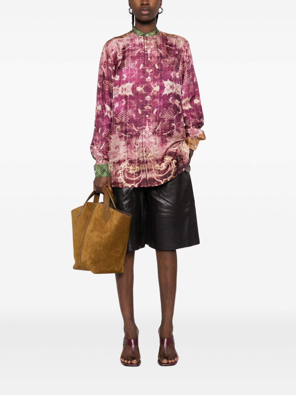 Pierre Louis Mascia Printed silk shirt