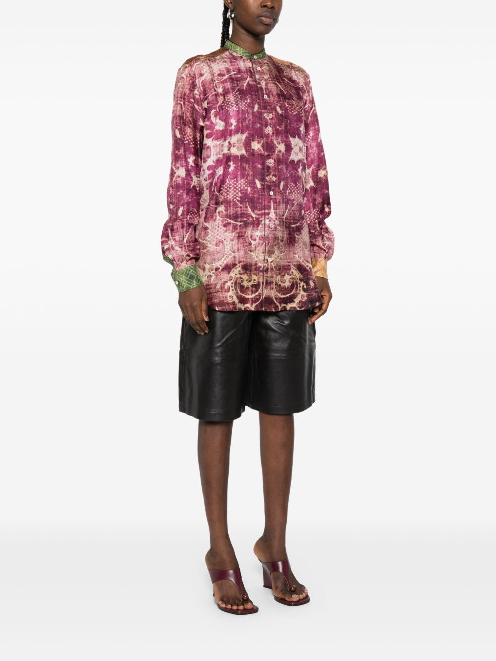 Pierre Louis Mascia Printed silk shirt
