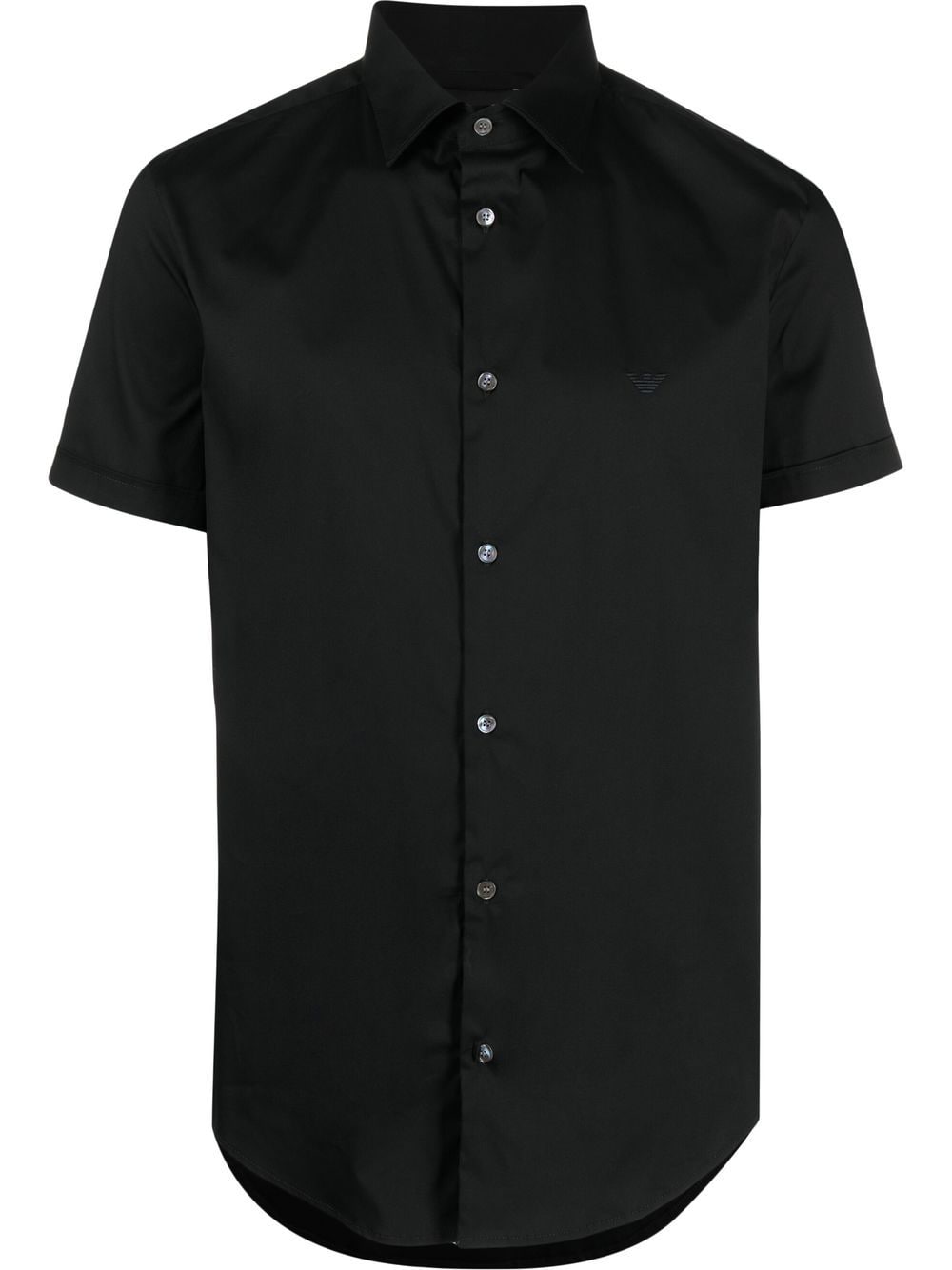 Emporio Armani Short-sleeved poplin shirt