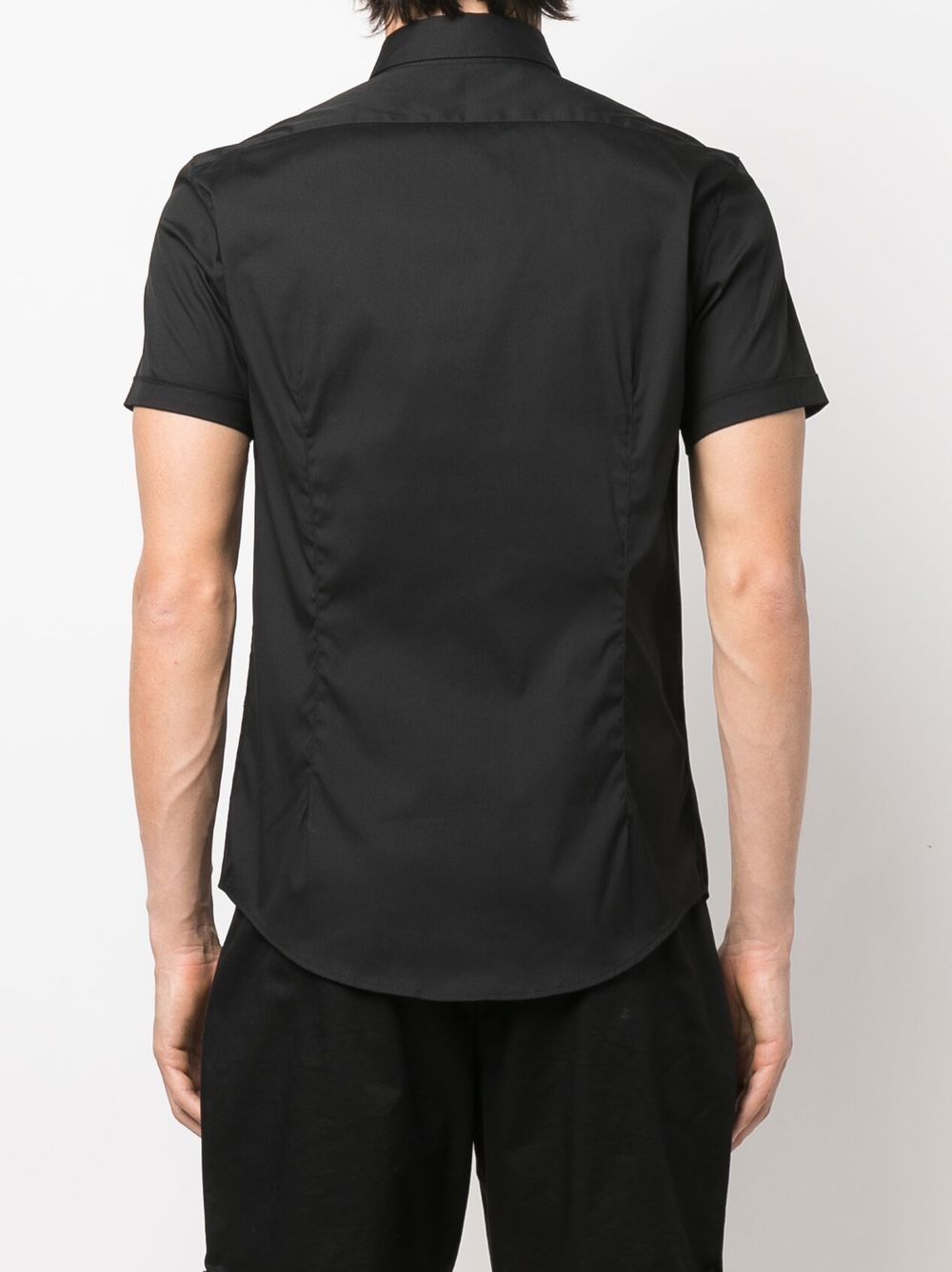 Emporio Armani Short-sleeved poplin shirt