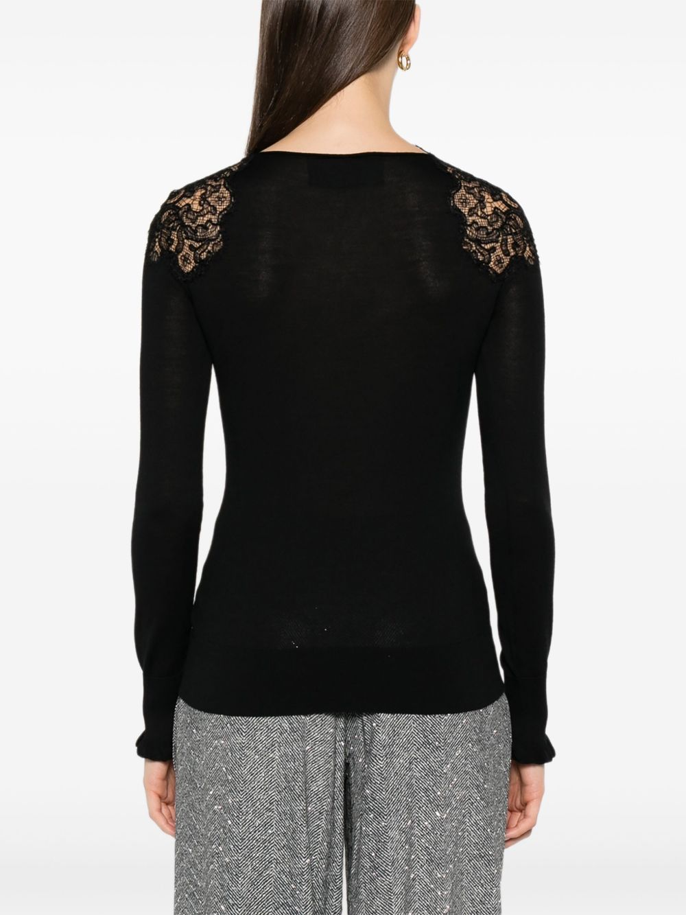 Ermanno Scervino T-shirt with lace trim