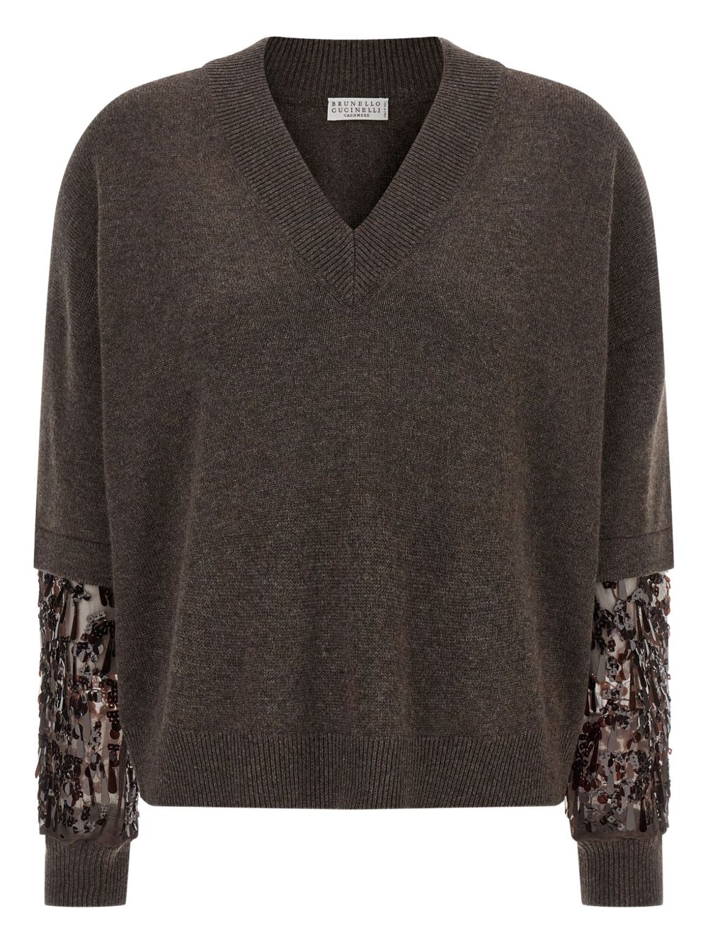 Brunello Cucinelli Sequin-embellished cashmere sweater