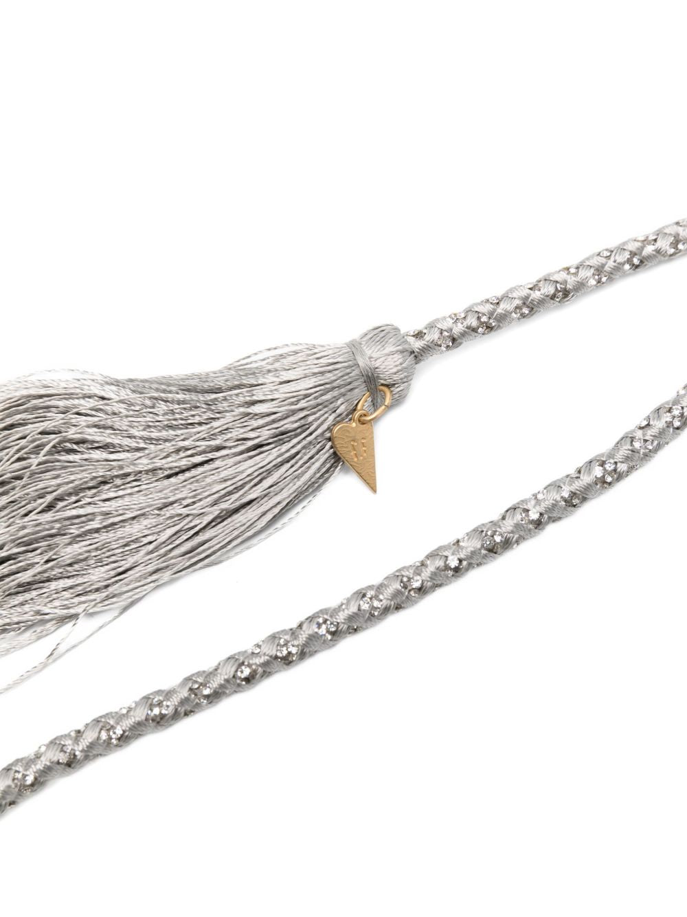 Forte Forte Crystal-embellished tassel belt
