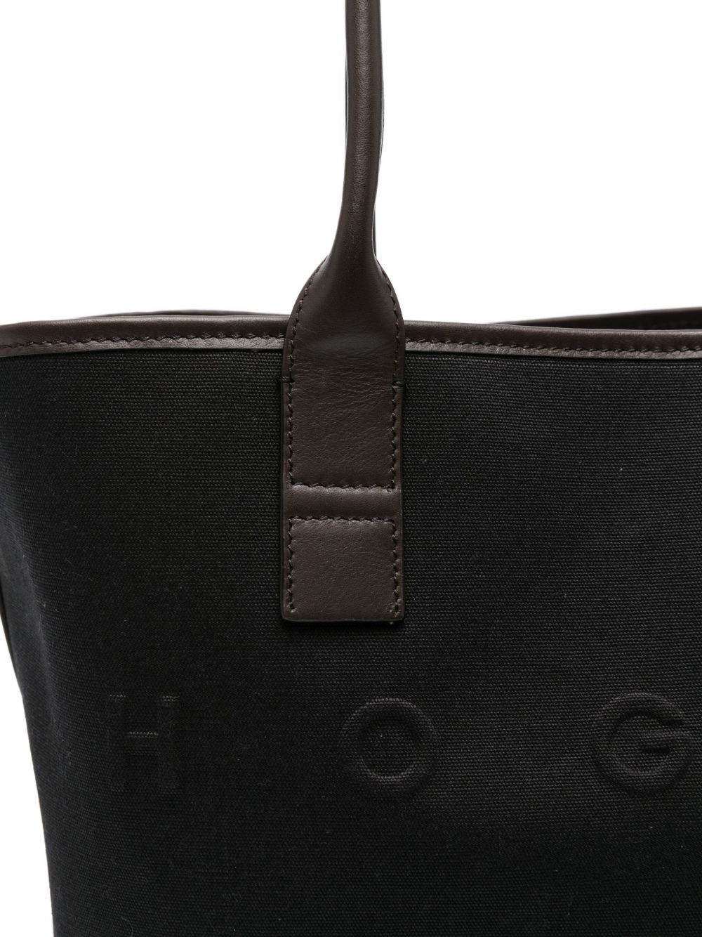 Hogan Pre Script Shopping leather-trimmed tote bag