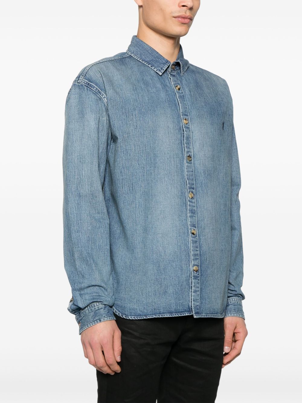 Saint Laurent Cassandre denim shirt