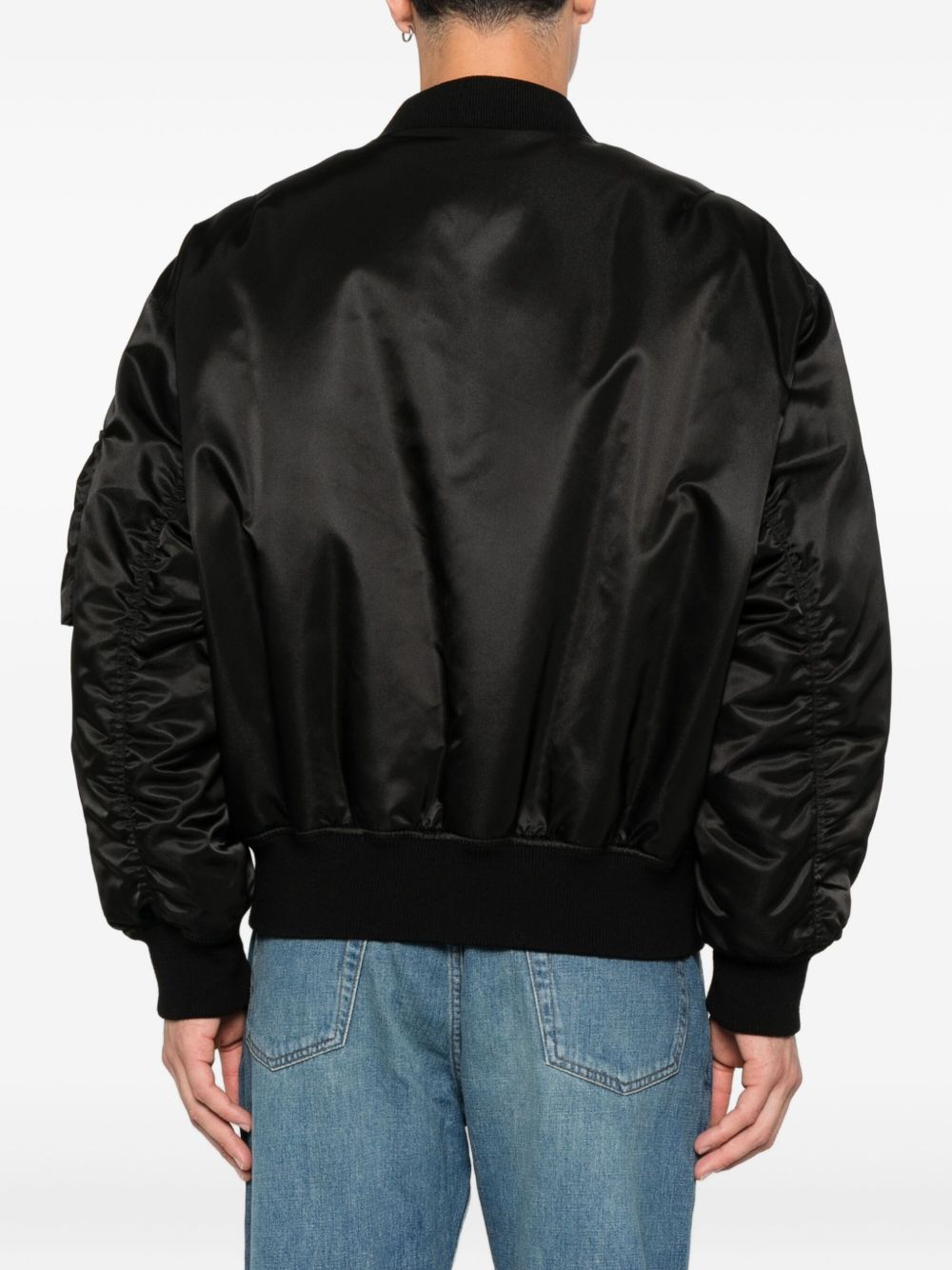 Saint Laurent Button-fastening bomber jacket