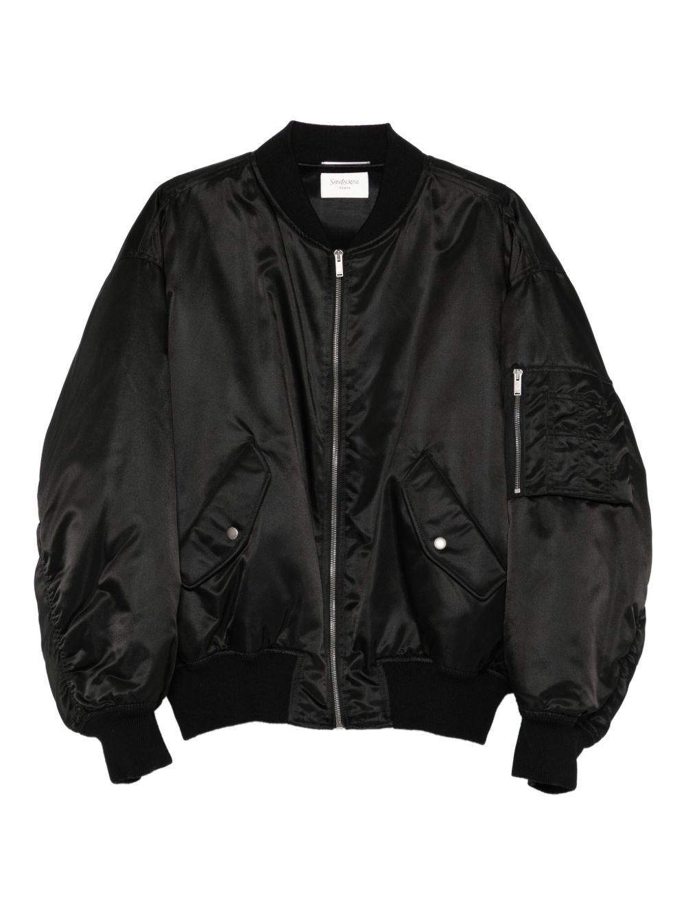 Saint Laurent Button-fastening bomber jacket