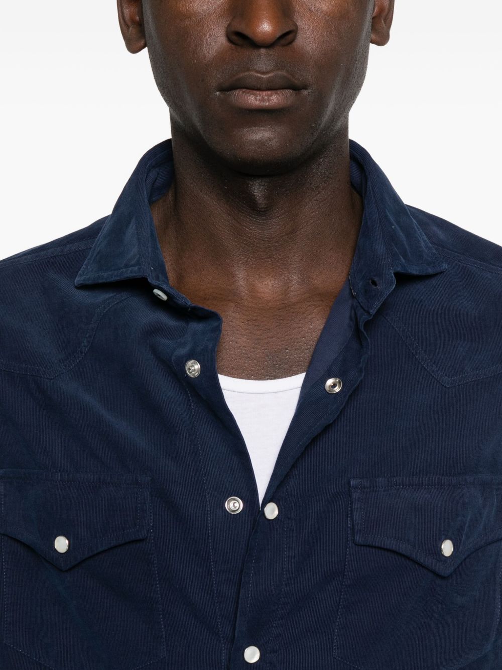 Brunello Cucinelli Double Pocket Corduroy Shirt