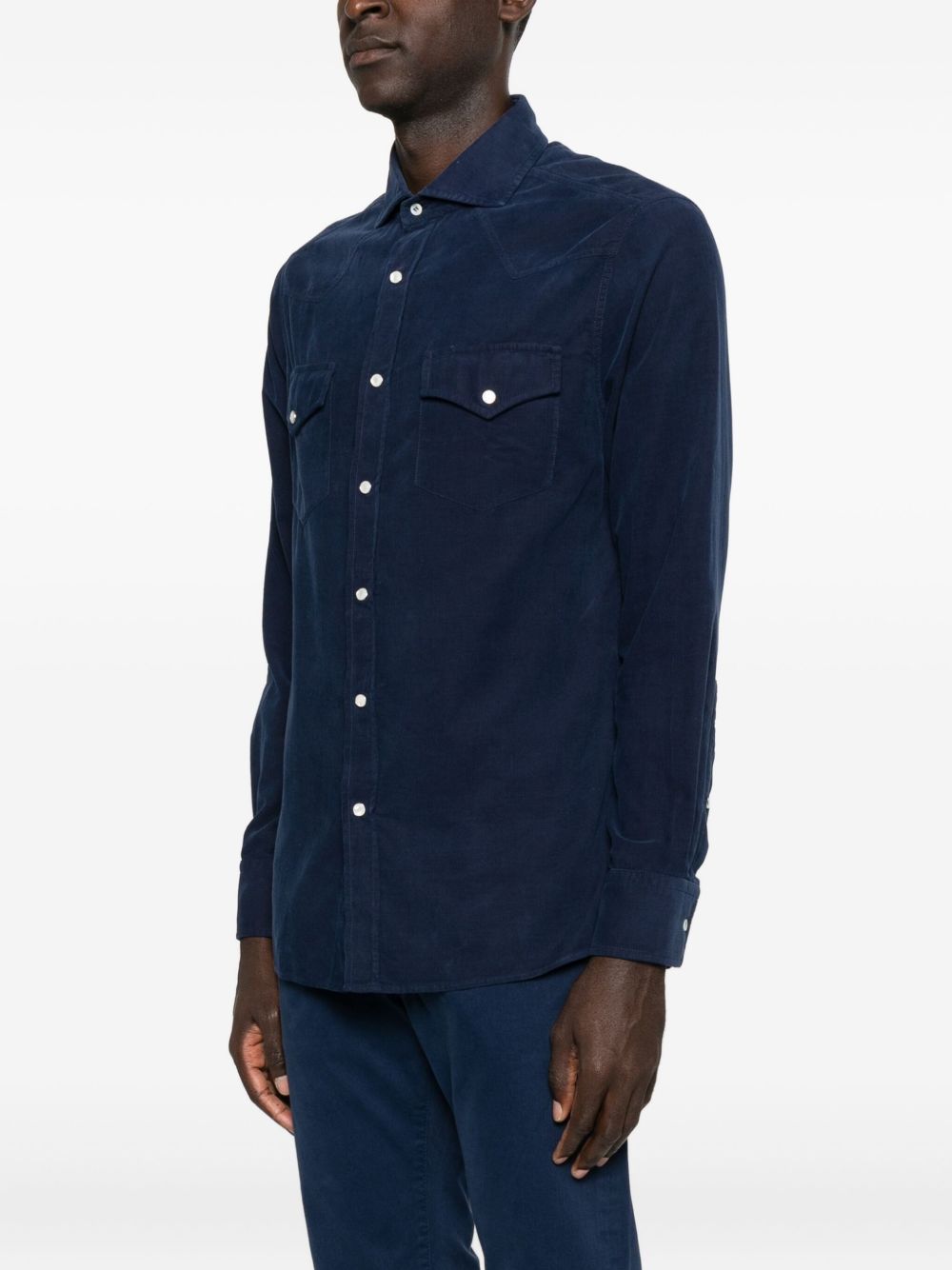 Brunello Cucinelli Double Pocket Corduroy Shirt