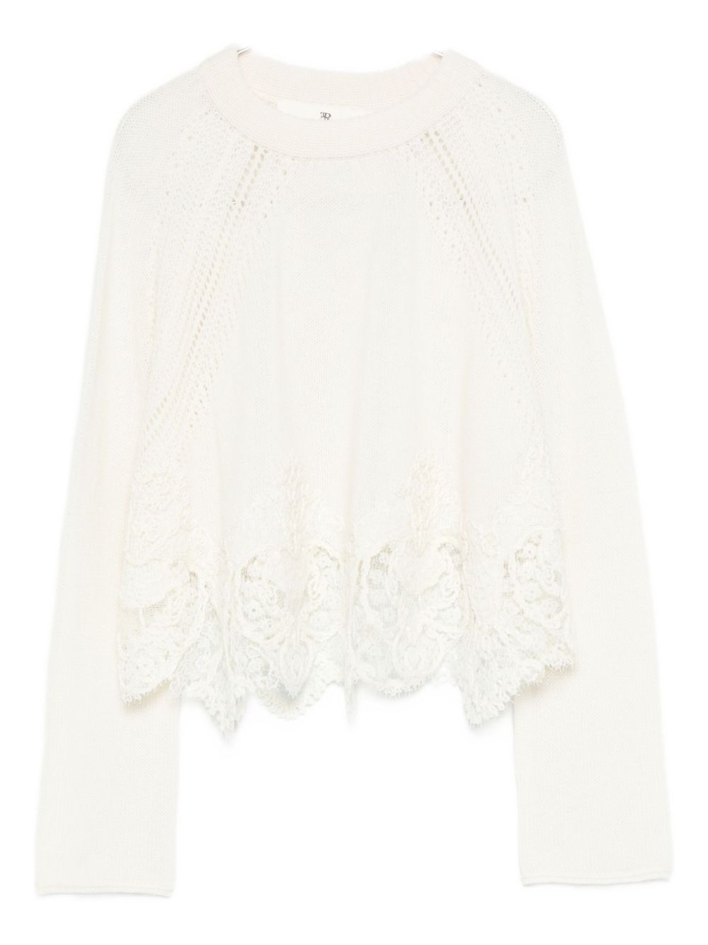 Ermanno Scervino Lace-trimmed sweater