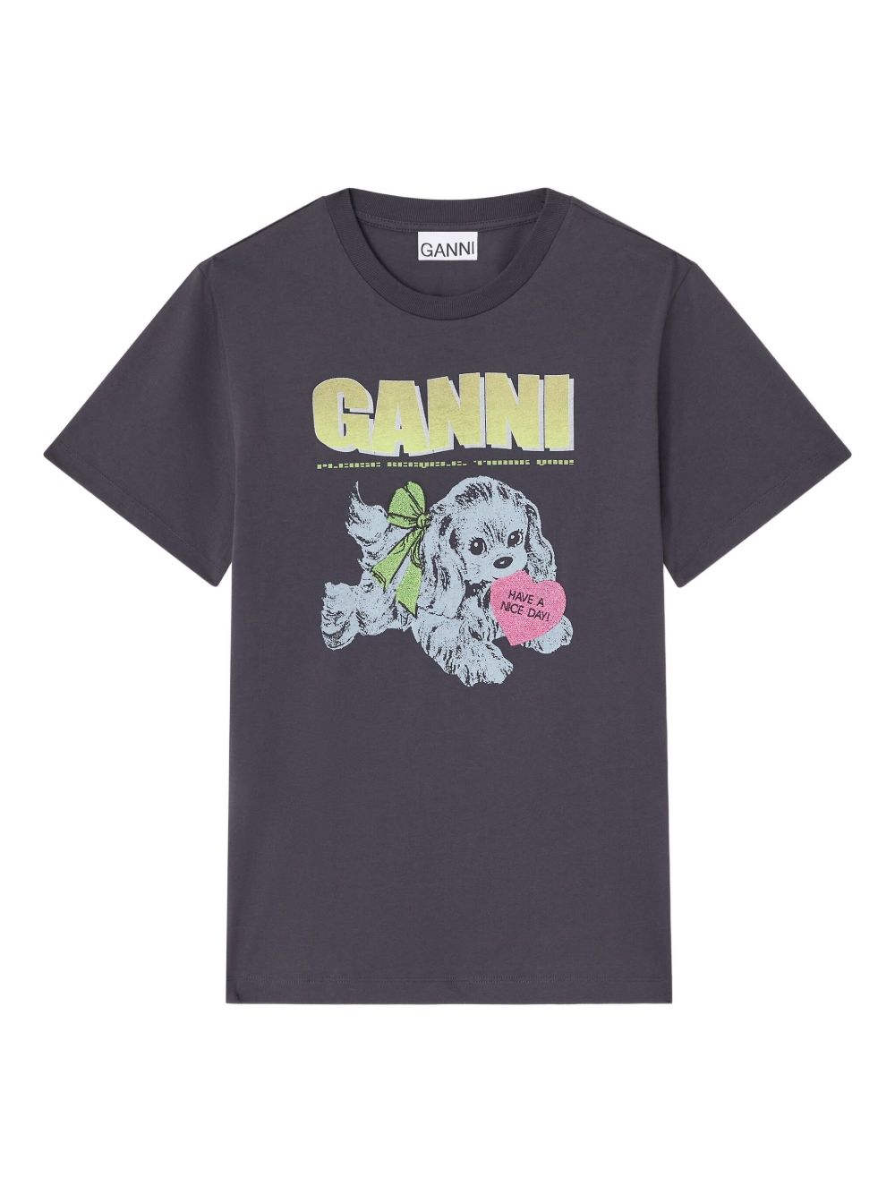 GANNI T-shirts and Polos Grey