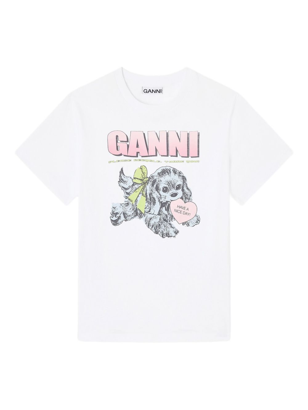 GANNI T-shirts and Polos White