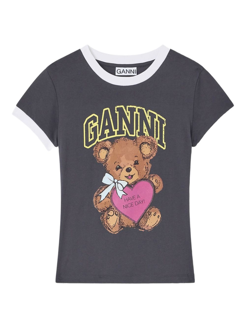 GANNI T-shirts and Polos Grey