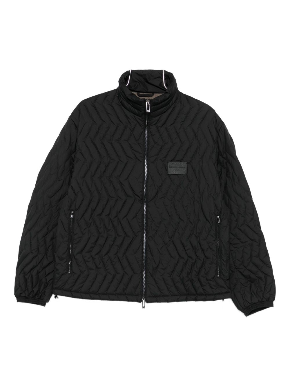 Emporio Armani Quilted-chevron jacket