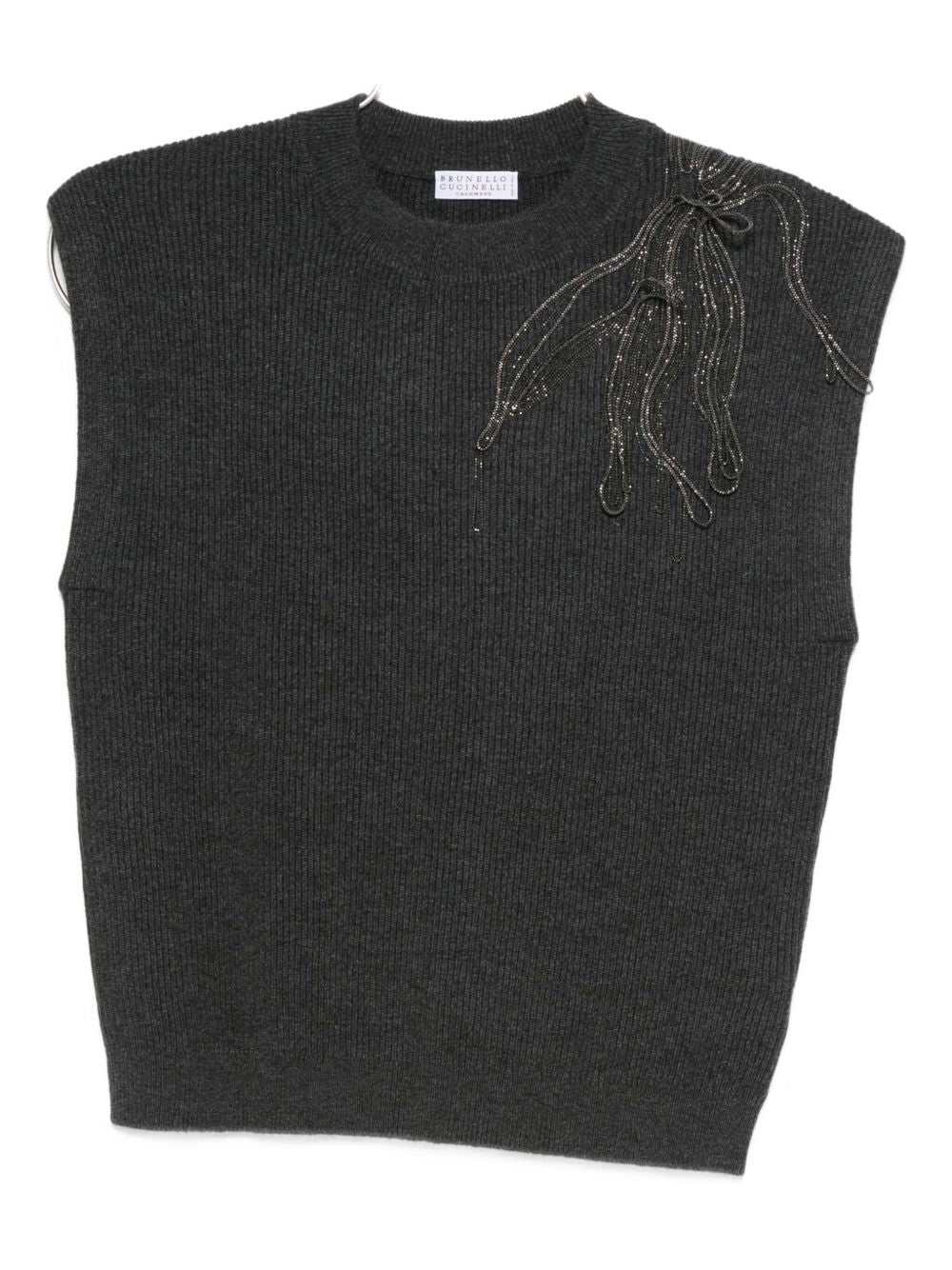 Brunello Cucinelli Embellished knitted vest