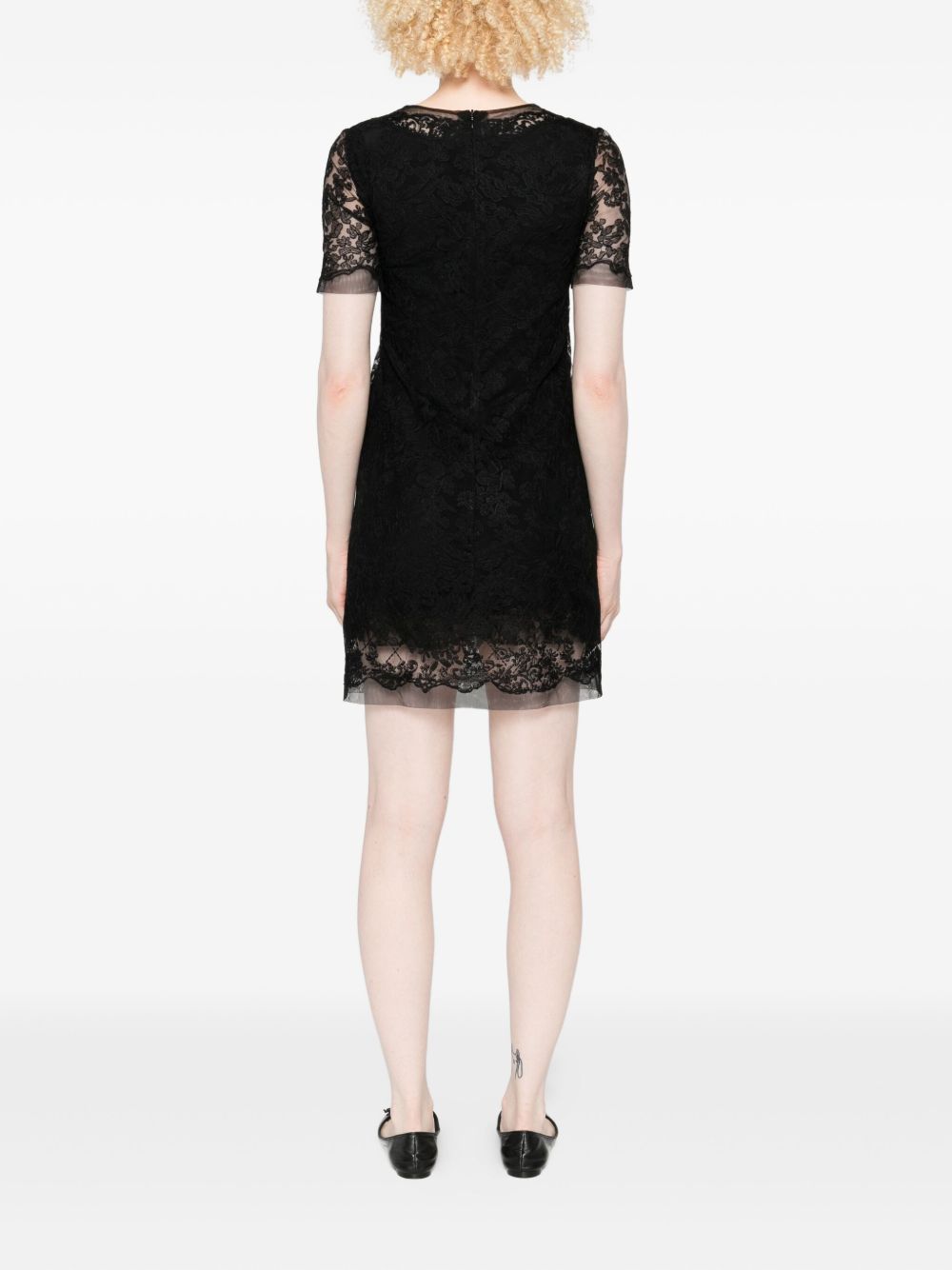 Ermanno Scervino Lace short-sleeve dress