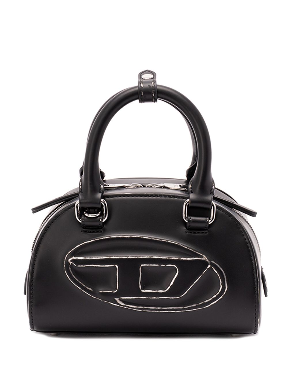 Diesel 1DR Dome-Leather mini bowling bag