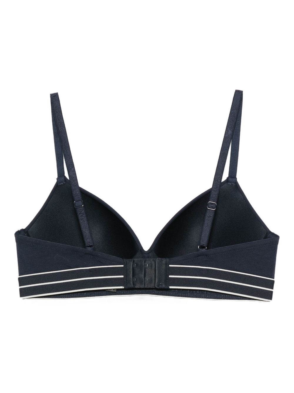 Emporio Armani ASV organic-cotton, padded triangle bra with logo underband