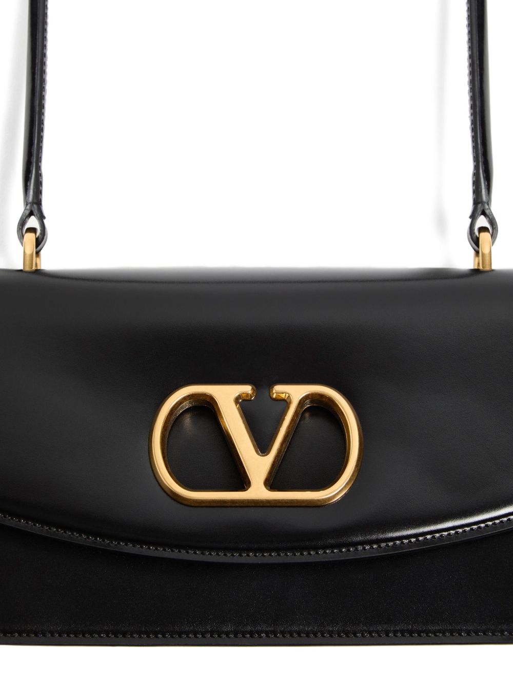 Valentino Garavani Vain Glossy Calfskin Handle Bag