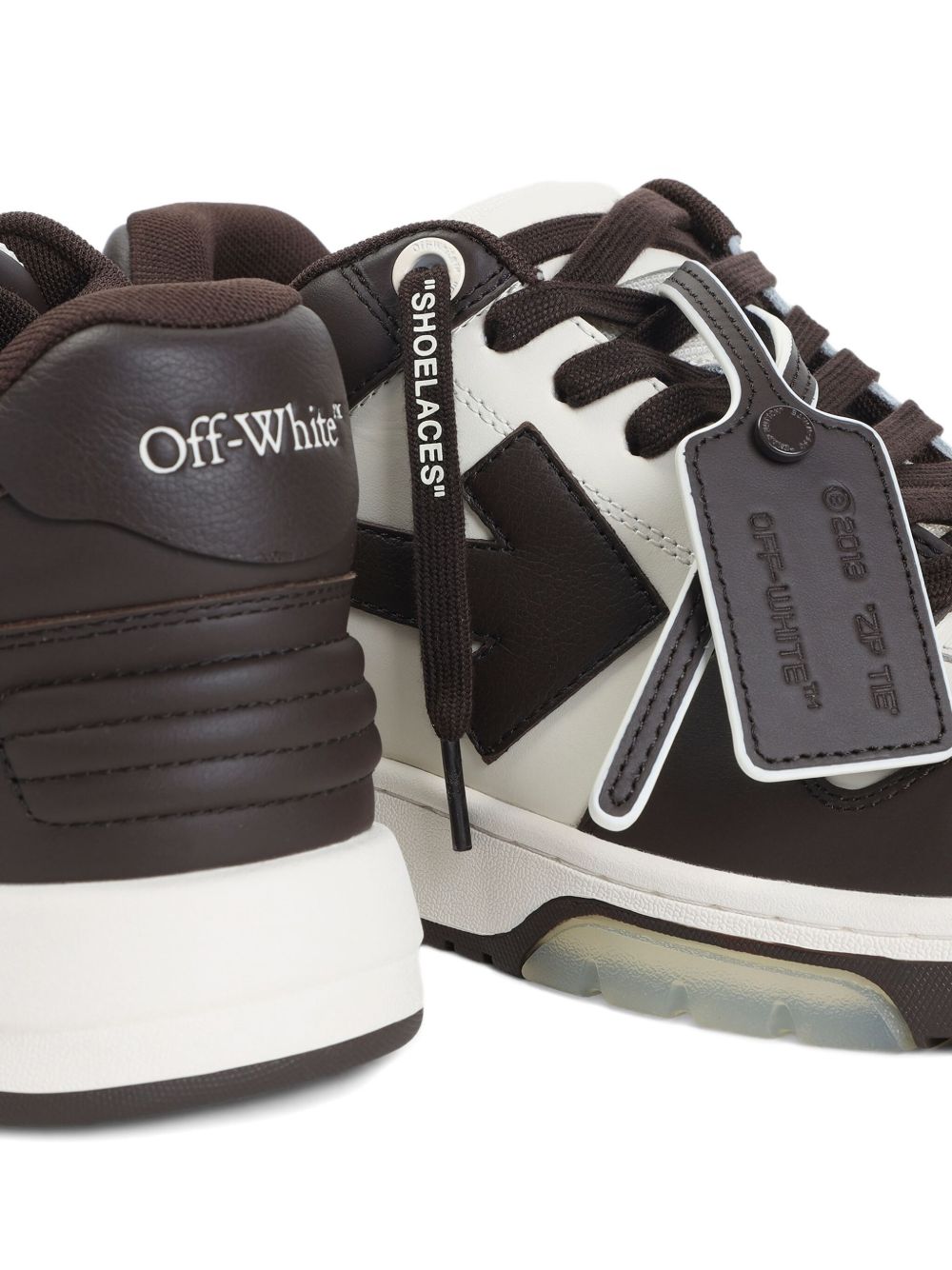 Off White Sneakers Brown