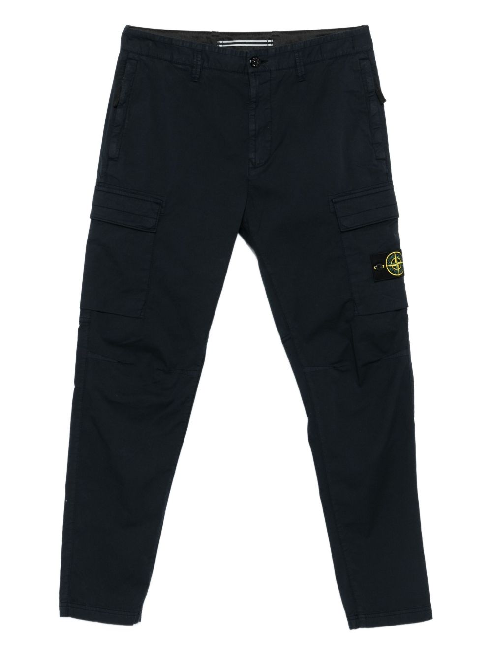 Stone Island logo patch Cotton cargo trousers