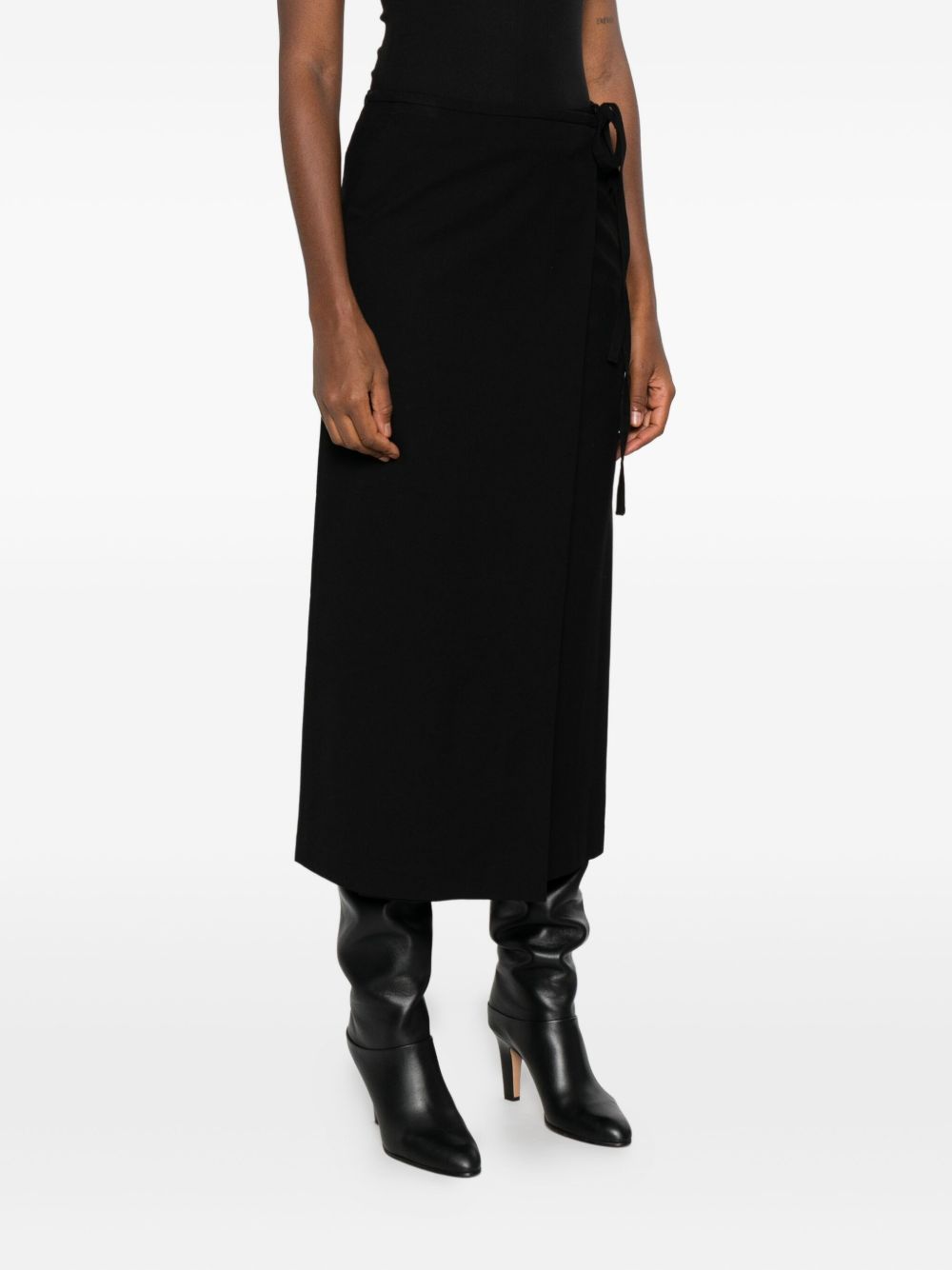 Dunst A-line shape Midi wrap skirt
