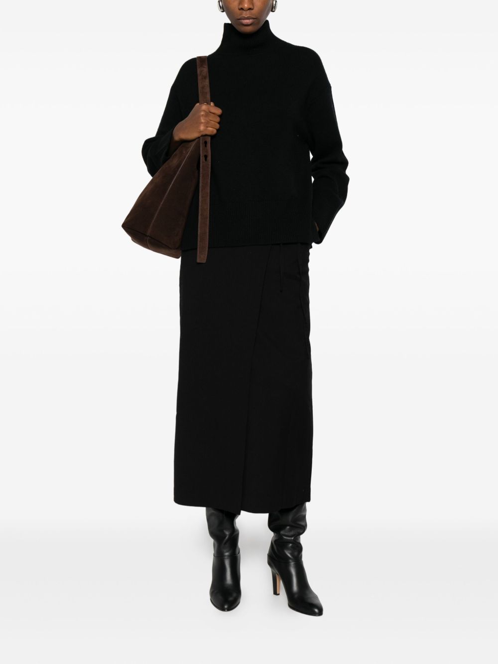 Dunst A-line shape Midi wrap skirt