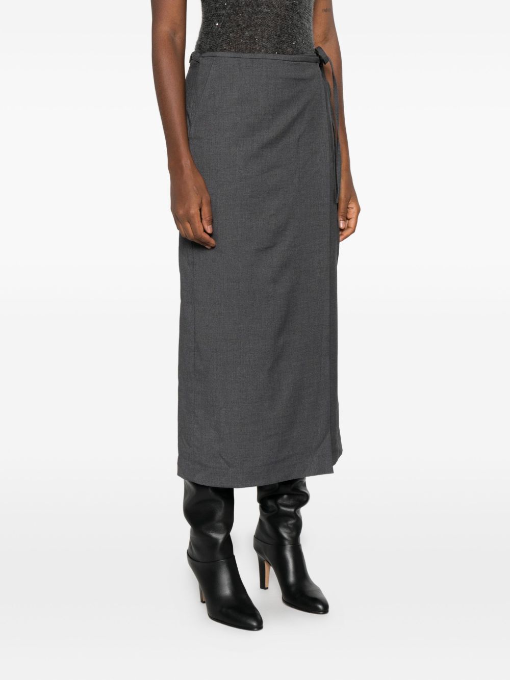 Dunst Midi wrap skirt