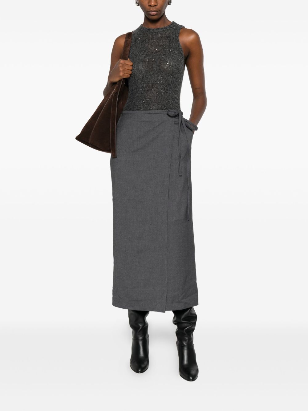 Dunst Midi wrap skirt
