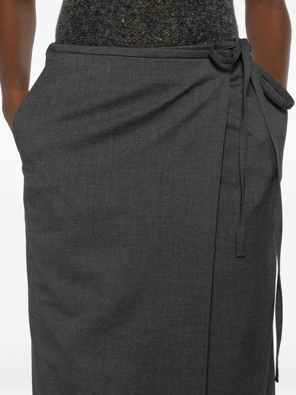 Dunst Midi wrap skirt