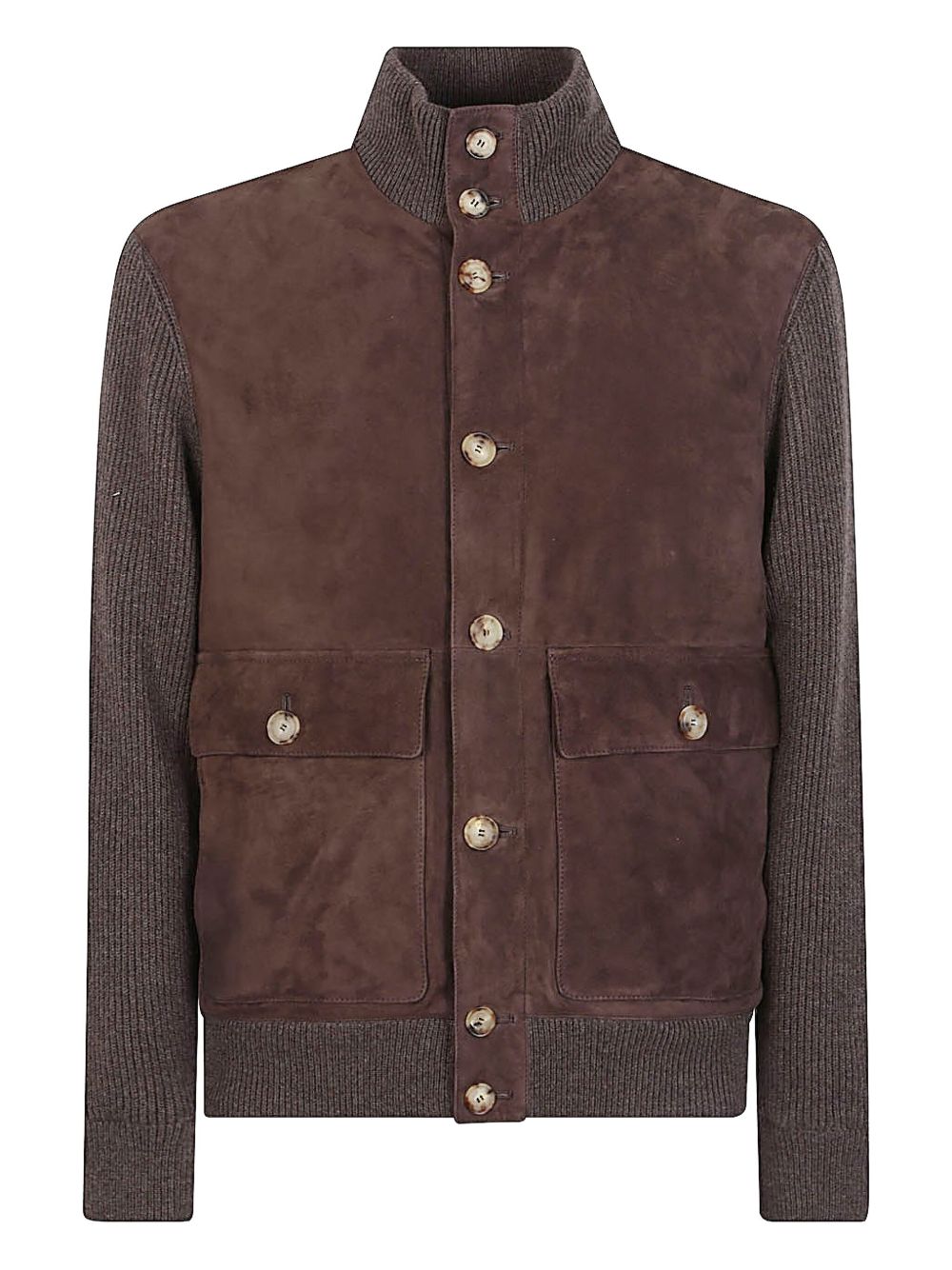 Brunello Cucinelli Suede and cashmere blouson jacket