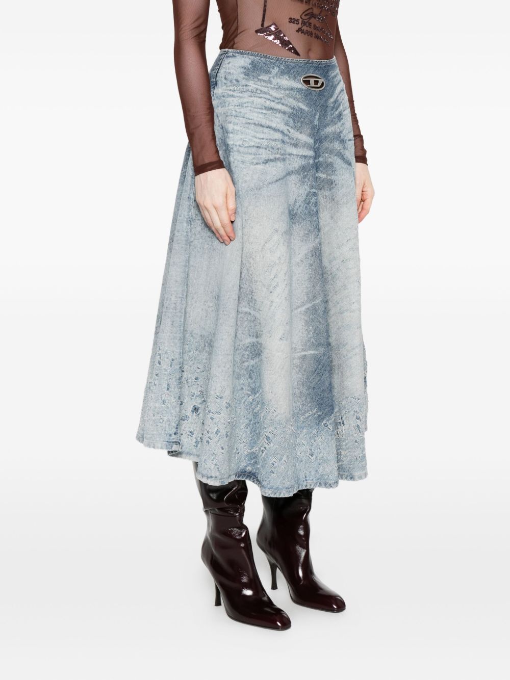 Diesel Skirts Clear Blue