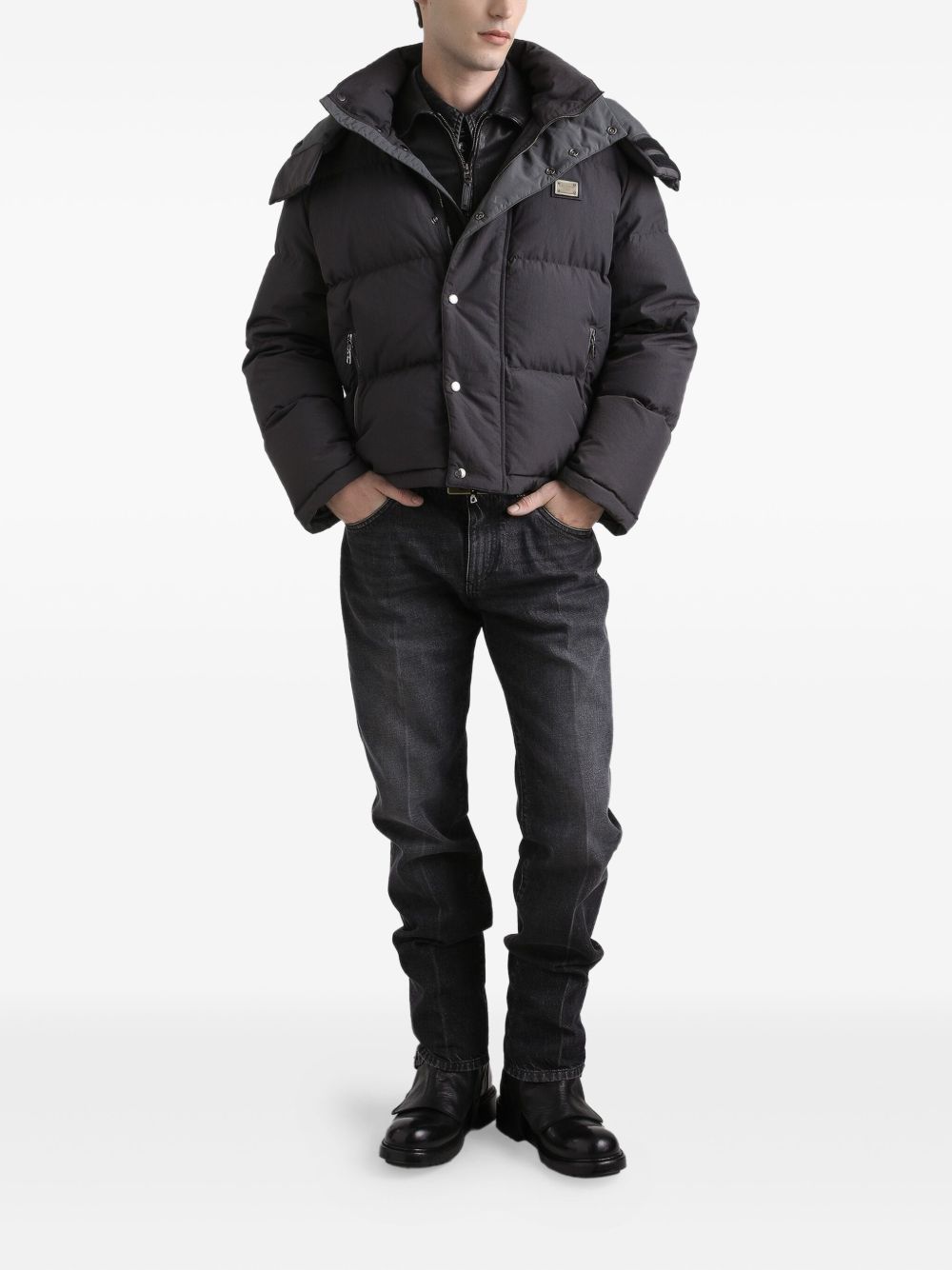 Dolce & Gabbana Hooded puffer jacket