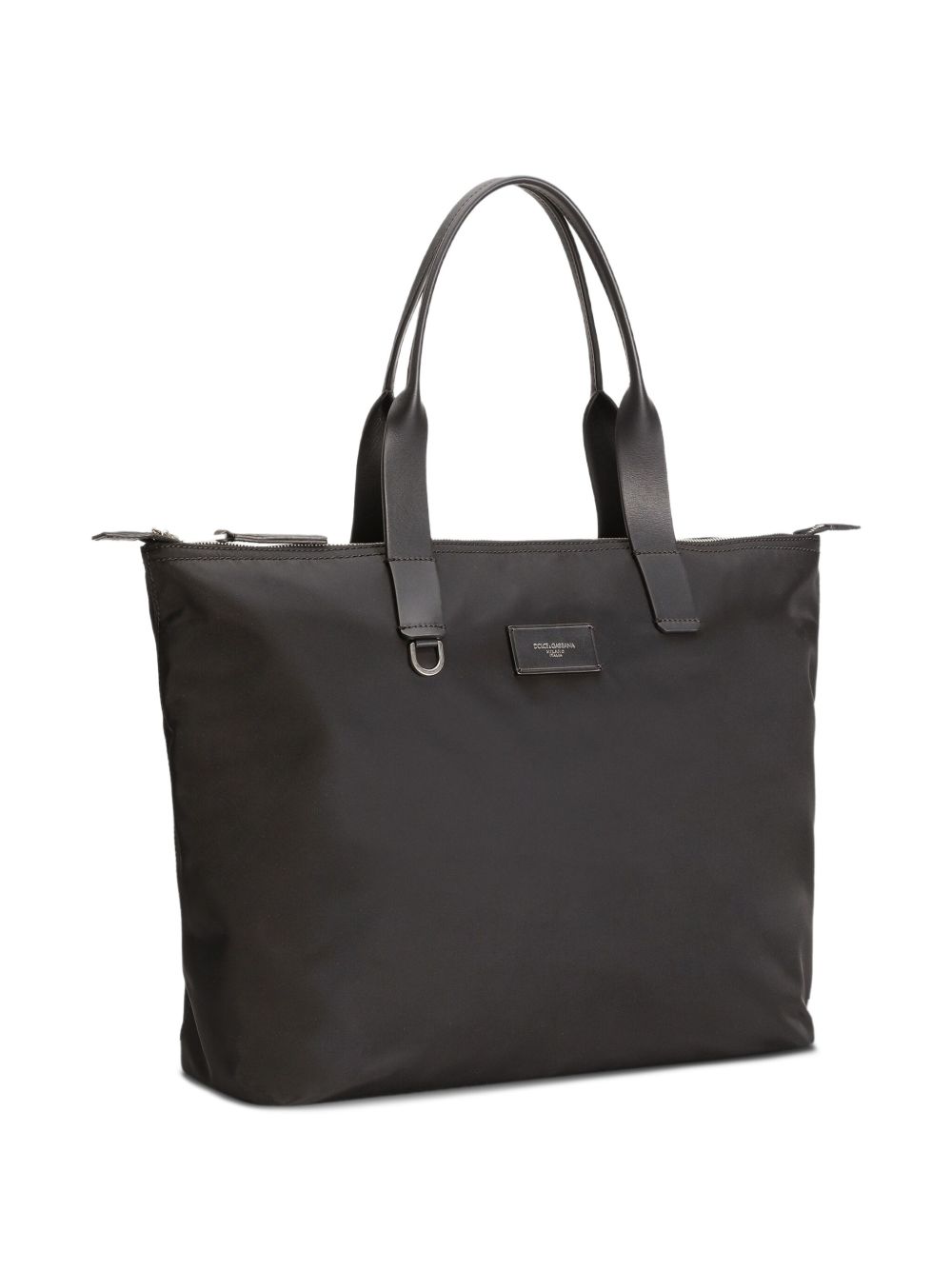 Dolce & Gabbana Adamo nylon and leather shopping bag