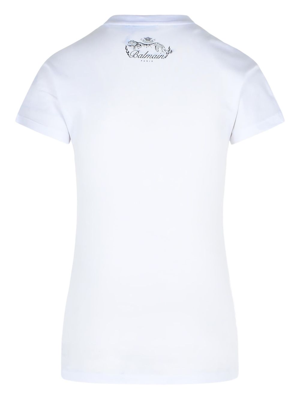 Balmain Shoulder-buttons draped T-shirt