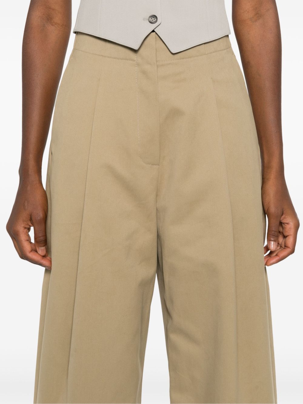 Studio Nicholson Cotton wide-leg trousers