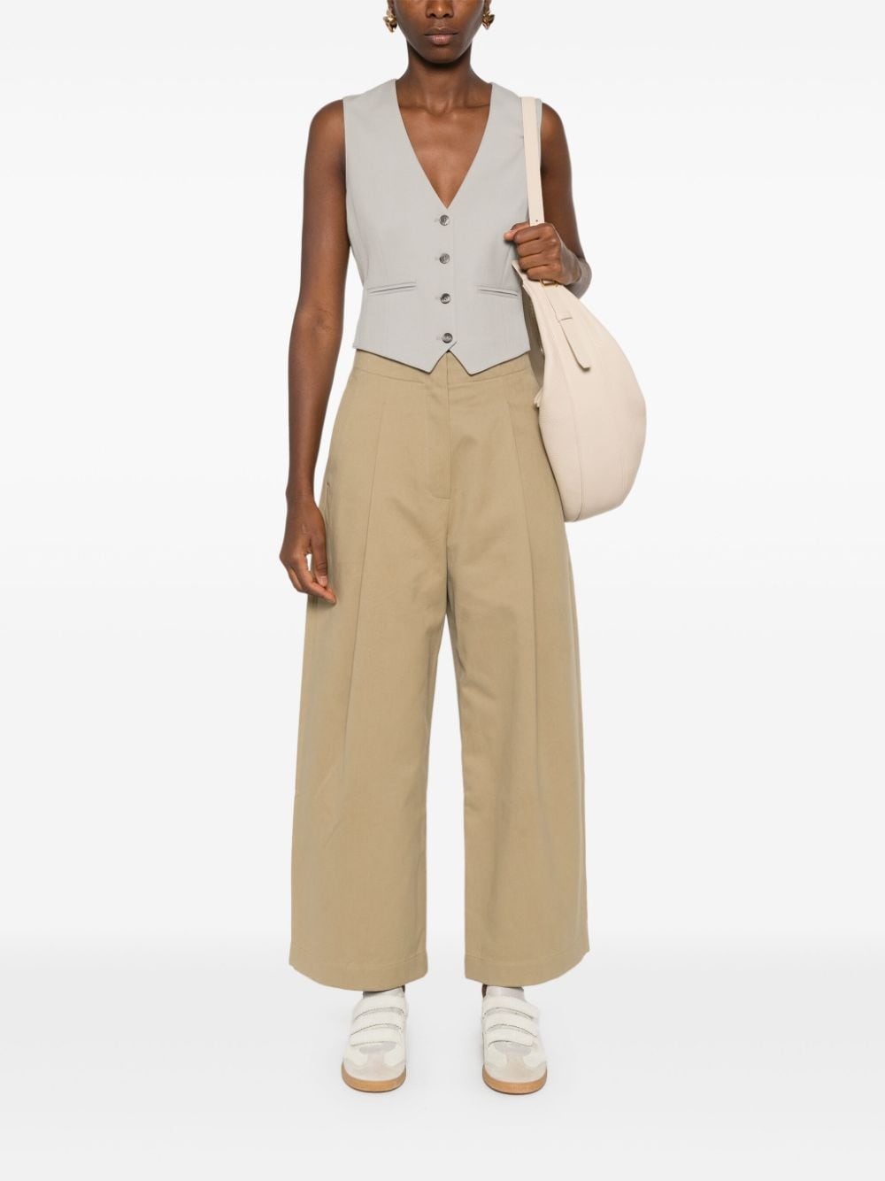 Studio Nicholson Cotton wide-leg trousers