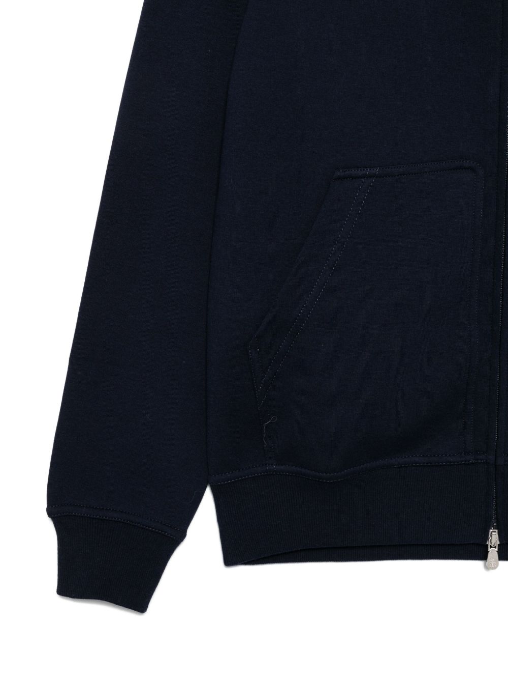 Brunello Cucinelli Cotton, cashmere and silk French terry double cloth hooded sweatshirt with zipper